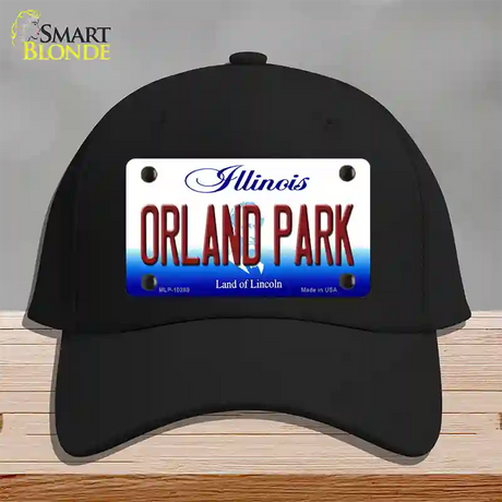 Orland Park Illinois Novelty License Plate Hat Cotton / Black