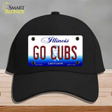 Go Cubs Illinois Novelty License Plate Hat Cotton / Black