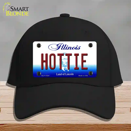 Hottie Illinois Novelty License Plate Hat Cotton / Black