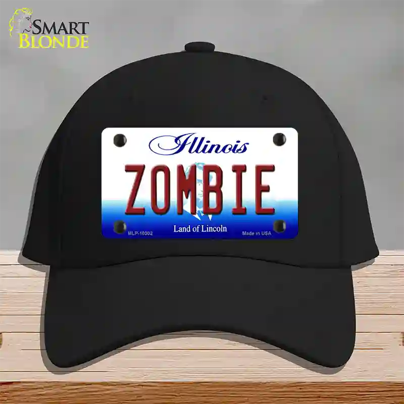 Zombie Illinois Novelty License Plate Hat Cotton / Black