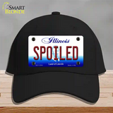 Spoiled Illinois Novelty License Plate Hat Cotton / Black