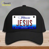 Jesus Illinois Novelty License Plate Hat Cotton / Black