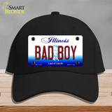 Bad Boy Illinois Novelty License Plate Hat Cotton / Black