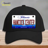 Hancock Center Illinois Novelty License Plate Hat Cotton / Black