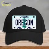 Oregon Tree Novelty License Plate Hat Cotton / Black