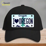 I Love Oregon Novelty License Plate Hat Cotton / Black