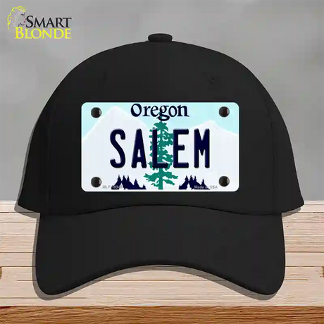 Salem Oregon Novelty License Plate Hat Cotton / Black