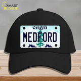 Medford Oregon Novelty License Plate Hat Cotton / Black