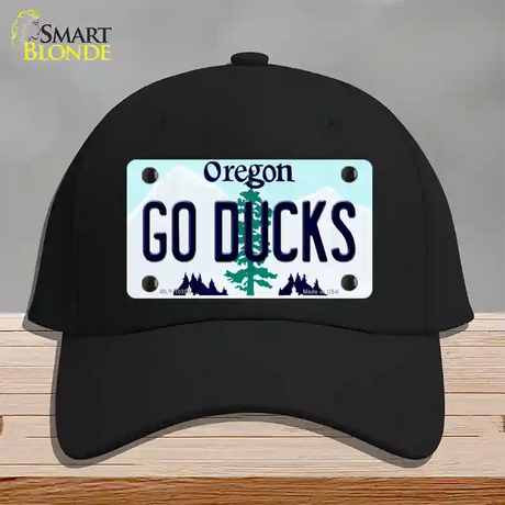 Go Ducks Oregon Novelty License Plate Hat Cotton / Black