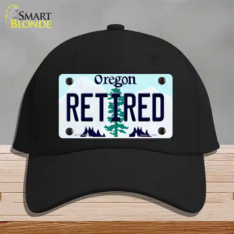 Retired Oregon Novelty License Plate Hat Cotton / Black