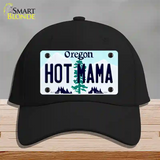 Hot Mama Oregon Novelty License Plate Hat Cotton / Black