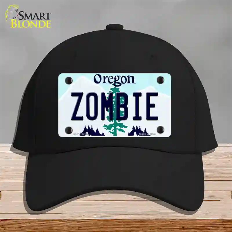 Zombie Oregon Novelty License Plate Hat Cotton / Black