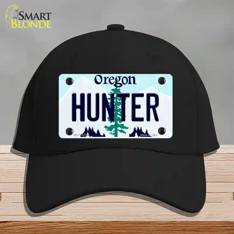 Hunter Oregon Novelty License Plate Hat Cotton / Black