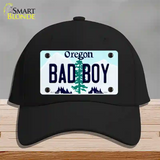 Bad Boy Oregon Novelty License Plate Hat Cotton / Black