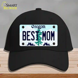 Best Mom Oregon Novelty License Plate Hat Cotton / Black