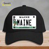 Maine Vacationland Novelty License Plate Hat Cotton / Black