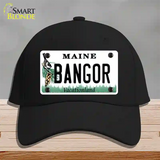 Bangor Maine Novelty License Plate Hat Cotton / Black