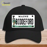 Biddeford Maine Novelty License Plate Hat Cotton / Black