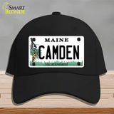 Camden Maine Novelty License Plate Hat Cotton / Black