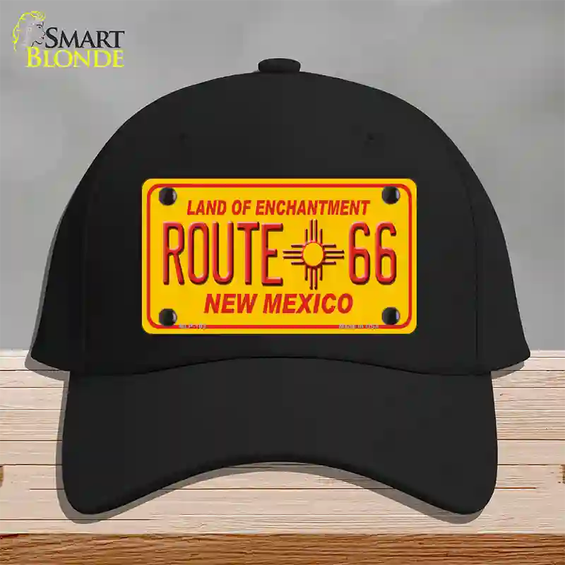 Route 66 New Mexico Novelty License Plate Hat Cotton / Black