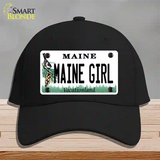 Maine Girl Novelty License Plate Hat Cotton / Black