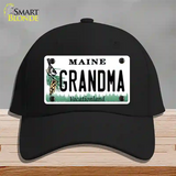 Grandma Maine Novelty License Plate Hat Cotton / Black