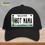 Hot Mama Maine Novelty License Plate Hat Cotton / Black