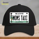 Moms Taxi Maine Novelty License Plate Hat Cotton / Black