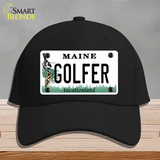 Golfer Maine Novelty License Plate Hat Cotton / Black