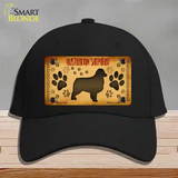 Australian Shepherd Novelty License Plate Hat Cotton / Black