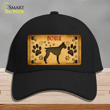 Boxer Novelty License Plate Hat Cotton / Black