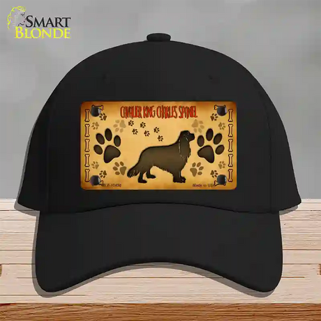 Cavalier King Charles Spaniel Novelty License Plate Hat Cotton / Black