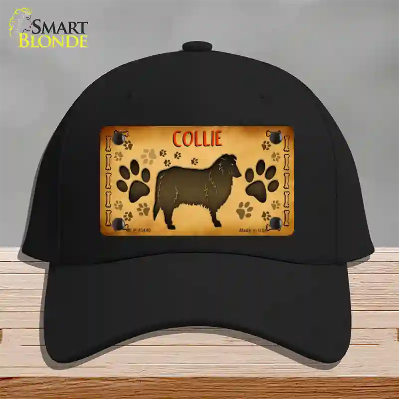 Collie Novelty License Plate Hat Cotton / Black