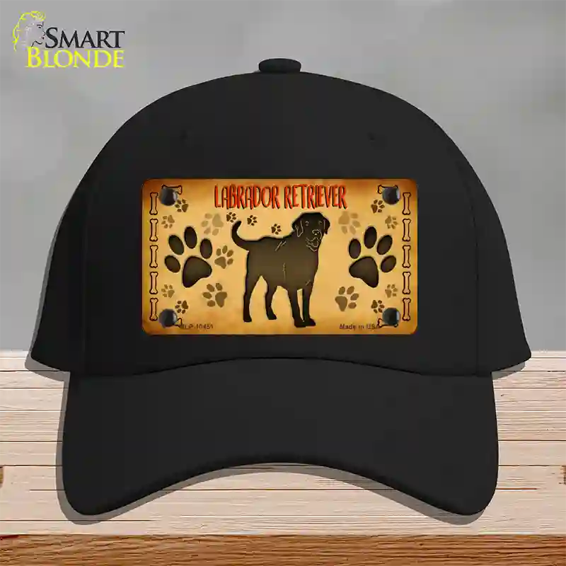 Labrador Retriever Novelty License Plate Hat Cotton / Black