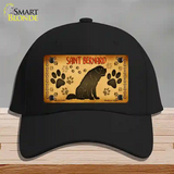 Saint Bernard Novelty License Plate Hat Cotton / Black