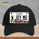 N Joy MD Maryland Novelty License Plate Hat Cotton / Black