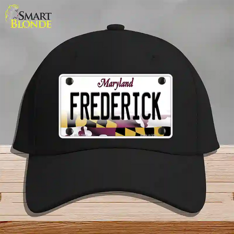 Frederick Maryland Novelty License Plate Hat Cotton / Black