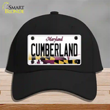 Cumberland Maryland Novelty License Plate Hat Cotton / Black