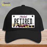 Retired Maryland Novelty License Plate Hat Cotton / Black