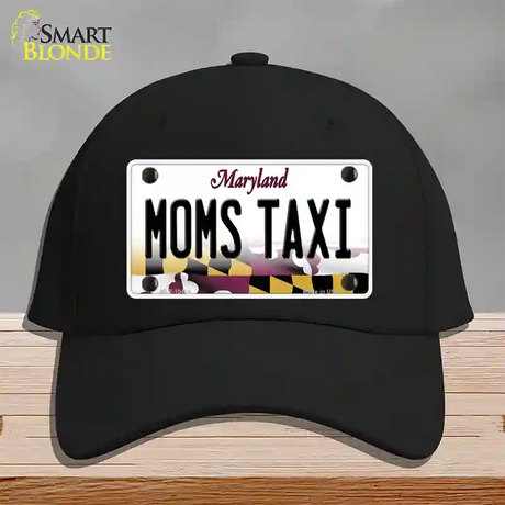 Moms Taxi Maryland Novelty License Plate Hat Cotton / Black