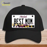 Best Mom Maryland Novelty License Plate Hat Cotton / Black