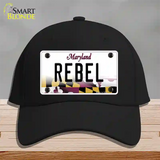 Rebel Maryland Novelty License Plate Hat Cotton / Black