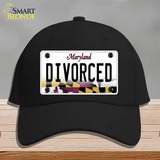 Divorced Maryland Novelty License Plate Hat Cotton / Black