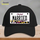 Married Maryland Novelty License Plate Hat Cotton / Black