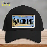 Wyoming Tag Novelty License Plate Hat Cotton / Black