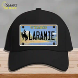 Laramie Wyoming Novelty License Plate Hat Cotton / Black