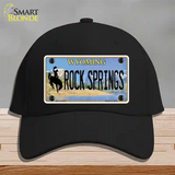 Rock Springs Wyoming Novelty License Plate Hat Cotton / Black