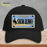 Snow Bunny Wyoming Novelty License Plate Hat Cotton / Black