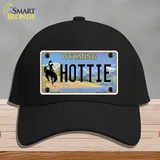 Hottie Wyoming Novelty License Plate Hat Cotton / Black