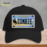 Zombie Wyoming Novelty License Plate Hat Cotton / Black